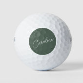 Minimale moderne grafische kalligrafie Naam donker Golfballen (Voorkant)