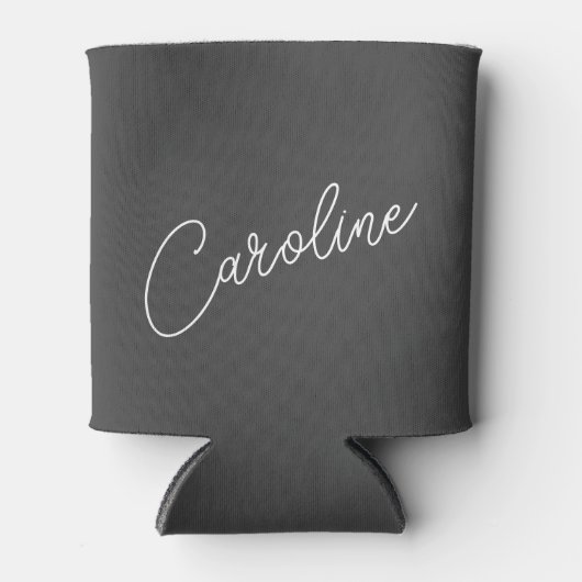 Minimale moderne grafische kalligrafie, zwart blikjeskoeler (Voorkant)