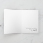 Minimale moderne grafische typografie Foto bruilof Bedankkaart (Binnen)