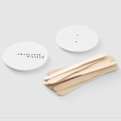 Minimale moderne grafische typografie handwaaier (Niet-gemonteerd)