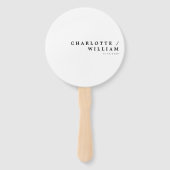 Minimale moderne grafische typografie handwaaier (Voorkant)