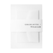 Minimale moderne grafische typografie uitnodigingen wikkel (Voorkant Voorbeeld)