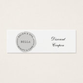 Minimale moderne grijze zalf- en spectaculaire Kaa Mini Visitekaartjes (Voorkant)