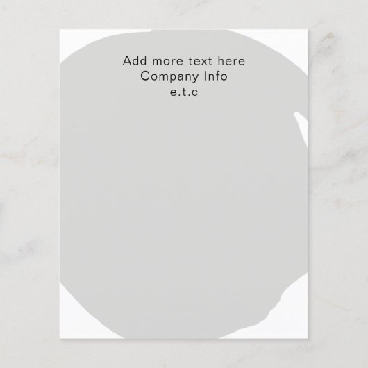 Minimale moderne grijze zout- en ruimtebrochures flyer (Achterkant)