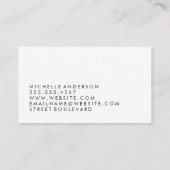 Minimale moderne Grunge Gold Lux Spatter Visitekaartje (Achterkant)