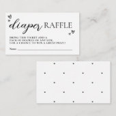 Minimale moderne Hallo Baby shower Notitiekaartje (Voorkant / Achterkant)