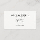 Minimale moderne Hallo Visitekaartje (Achterkant)