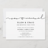 Minimale moderne handgeschreven hernieuwing van de kaart (Voorkant)