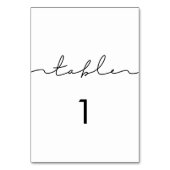 Minimale moderne handgeschreven kalligrafie kaart (Voorkant)