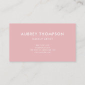 Minimale moderne handgeschreven kalligrafie visitekaartje (Achterkant)