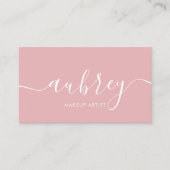 Minimale moderne handgeschreven kalligrafie visitekaartje (Voorkant)