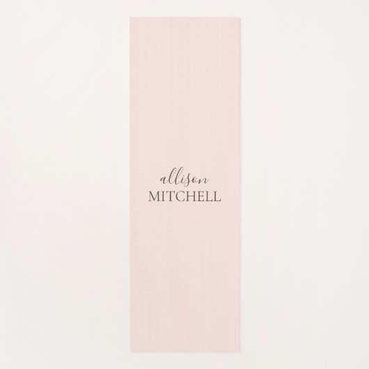 Minimale moderne handschrijfnaam yogamat (Voorkant)