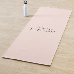 Minimale moderne handschrijfnaam yogamat
