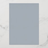 Minimale moderne hart- en script-bedankje folie uitnodiging (Achterkant)