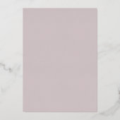 Minimale moderne hart- en script-bedankje    folie uitnodiging (Achterkant)