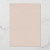Minimale moderne hart- en script-bedankkaart     folie uitnodiging (Achterkant)