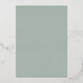 Minimale Moderne Hart en Script Bedankt Folie Uitnodiging (Achterkant)