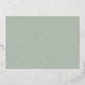 Minimale Moderne Hart en Script Bedankt Trouw  Folie Uitnodiging (Achterkant)