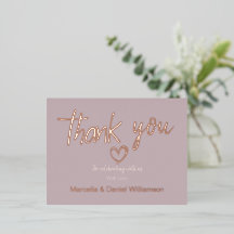 Minimale moderne hart- en scripttrouwkaart 