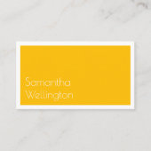 Minimale moderne, heldere, zonnige Typografie Visitekaartje (Voorkant)