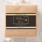 Minimale moderne honingbijenhoningpot etiket (Insitu)