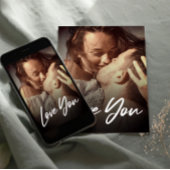 Minimale Moderne I Love You Photo Replace Insert Briefkaart