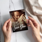 Minimale Moderne I Love You Photo Replace Insert Briefkaart