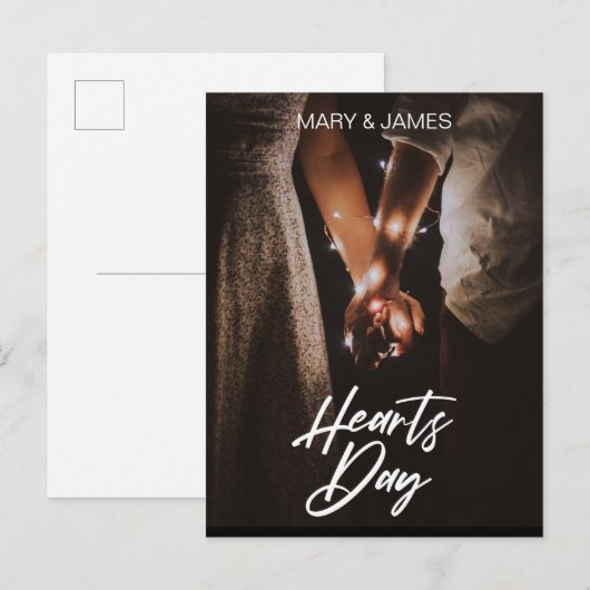 Minimale Moderne Ik hou van je foto's die Briefkaa Briefkaart (Voorkant / Achterkant)