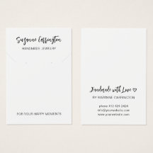 Minimale moderne juwelenkaart voor kalkhoudende ka