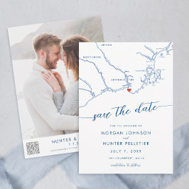 Minimale moderne kaart van Kennebunkport Maine