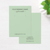 Minimale moderne Kaart voor groene juwelen (Bureau)