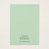 Minimale moderne Kaart voor groene juwelen (Achterkant)
