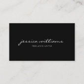 Minimale moderne kalligrafie afsprakenkaartje (Voorkant)