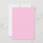 Minimale moderne kalligrafie Roze naam Hartelijk d Bedankkaart (Achterkant)