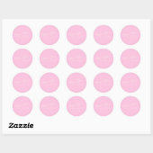 Minimale moderne kalligrafie Roze naam Hartelijk d Ronde Sticker (Vel)