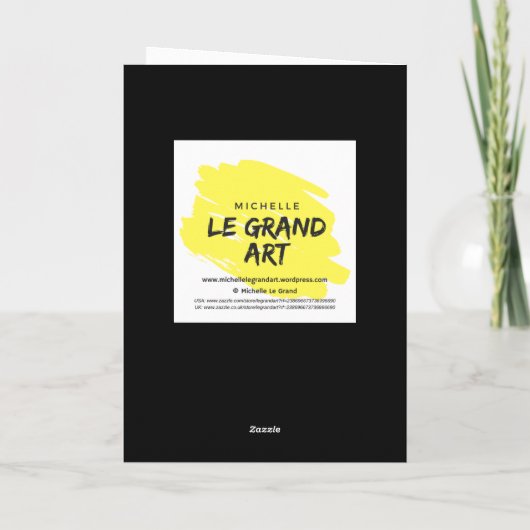 Minimale moderne kerstboom feestdagen kaart (Achterkant)