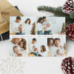 Minimale moderne kerstfotoshoot feestdagenkaart<br><div class="desc">Vier de feestdagen met een vleugje moderne elegantie met onze Simple Modern Christmas Family Photoshoot Collage Holiday Kaart. Deze zorgvuldig ontworpen kaart omarmt de geest van familie en de vreugde van het feestelijke seizoen, zodat u uw gekoesterde herinneringen kunt laten zien in een prachtige en aanpasbare lay-out. Zwart-Wit. 📸 Family...</div>