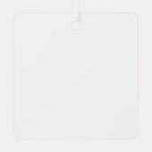 Minimale moderne kerstfotoshoot metalen ornament (Achterkant)