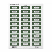 Minimale moderne Kerstmis Etiket (Full Sheet)