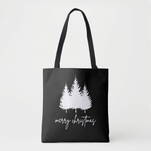 Minimale moderne Kerstmis Tote Bag (Voorkant)