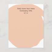 Minimale moderne koraalzout- en spa-brochures flyer (Achterkant)