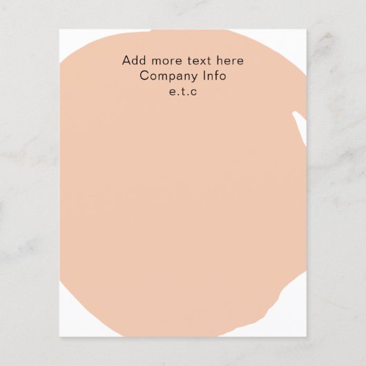 Minimale moderne koraalzout- en spa-brochures flyer (Achterkant)