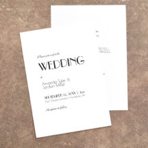 Minimale moderne kunst deco in één bruiloft