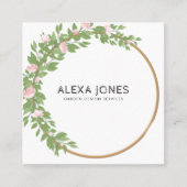 Minimale moderne landschapsverzorging vierkante visitekaartje (Voorkant)