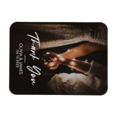 Minimale moderne legant foto Dank u voor uw gedenk Magneet (Horizontaal)