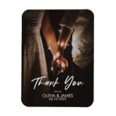 Minimale moderne legant foto Dank u voor uw gedenk Magneet (Verticaal)