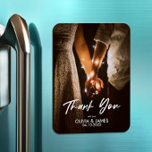 Minimale moderne legant foto Dank u voor uw gedenk Magneet