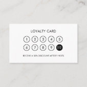 Minimale moderne legant-logo klantenkaartje (Voorkant)