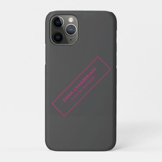 Minimale moderne legant Neon Case-Mate iPhone Case (Achterkant)