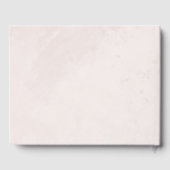 Minimale moderne legante bruiloft gastenboek (Achterkant)